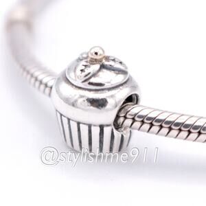 Authentic PANDORA Cupcake Charm 14K Gold - 790417